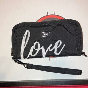 LUG WHIRLY LOVE RFID WRISTLET W SILVER HARDWARE
